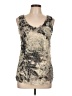 Next 100% Polyester Tan Sleeveless Top Size 10 - photo 1