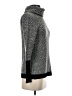 Ellen Tracy Chevron-herringbone Gray Turtleneck Sweater Size S - photo 4