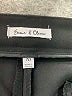 Emma & Olivia Solid Stripes Black Dress Pants Size 10 - photo 7