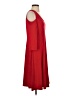 Susan Graver Solid Red Casual Dress Size S - photo 4