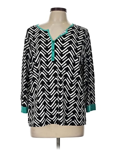 NY Collection 3/4 Sleeve Blouse (view 1)