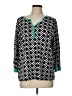 NY Collection Teal 3/4 Sleeve Blouse Size L - photo 1