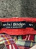 Mini Boden 100% Cotton Plaid Ivory Cargo Shorts Size 4 - photo 3