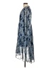 Joie 100% Polyester Paisley Blue Cocktail Dress Size L - photo 5