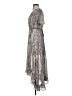 Miami 100% Polyester Paisley Gray Cocktail Dress Size S - photo 5