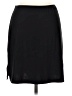 Wrapper Solid Black Casual Skirt Size M - photo 1