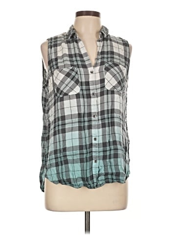 Rock & Republic Sleeveless Button-Down Shirt (view 1)