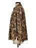 White Stag 100% Polyester Animal Print Brown Long Sleeve Blouse Size 0 - photo 5