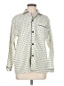 Assorted Brands 100% Cotton Houndstooth Ivory Long Sleeve Button-Down Shirt Size M - photo 1