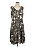 Studio Works Graphic Black Casual Dress Size L - photo 1