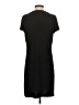 Leota Solid Black Casual Dress Size S - photo 2
