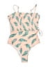 Unbranded Tropical Pink One Piece Swimsuit Size S (estimated) - photo 1