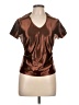 Unbranded Metallic Brown Short Sleeve T-Shirt Size L - photo 1