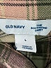 Old Navy 100% Cotton Plaid Brown Long Sleeve Button-Down Shirt Size L - photo 7