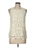 Darling 100% Polyester Ivory Sleeveless Blouse Size 10 - photo 1