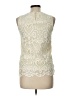 Darling 100% Polyester Ivory Sleeveless Blouse Size 10 - photo 2