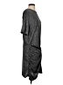 MNG Metallic Gray Casual Dress Size S - photo 4