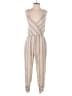 Leith 100% Polyester Stripes Tan Jumpsuit Size S - photo 1