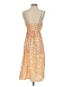 3rd + Malt 100% Polyester Floral Orange Cocktail Dress Size S - photo 2