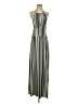 Max and Cleo Stripes Gray Casual Dress Size XS - photo 1