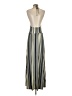 Max and Cleo Stripes Gray Casual Dress Size XS - photo 2