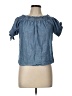 J.Crew Blue Short Sleeve Blouse Size 10 - photo 1