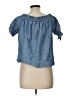 J.Crew Blue Short Sleeve Blouse Size 10 - photo 2