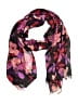 Unbranded Floral Purple Black Scarf One size - photo 1