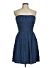 BCBGMAXAZRIA 100% Polyester Solid Blue Cocktail Dress Size 8 - photo 1
