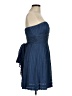 BCBGMAXAZRIA 100% Polyester Solid Blue Cocktail Dress Size 8 - photo 4