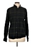 Primark 100% Cotton Plaid Black Long Sleeve Button-Down Shirt Size L - photo 1
