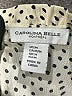 Carolina Belle 100% Polyester Polka Dots Ivory Long Sleeve Blouse Size M - photo 7