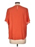 Liz Claiborne 100% Polyester Orange Short Sleeve Blouse Size L - photo 2