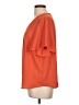 Liz Claiborne 100% Polyester Orange Short Sleeve Blouse Size L - photo 5