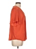 Liz Claiborne 100% Polyester Orange Short Sleeve Blouse Size L - photo 4