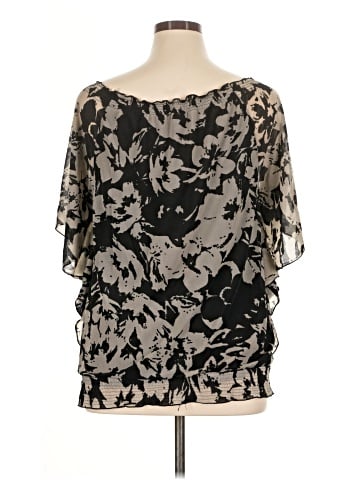 INC International Concepts Short Sleeve Blouse (view 2)