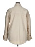 Unbranded 100% Polyester Solid Tan Long Sleeve Blouse Size XL - photo 2