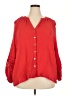 Calypso St. Barth Red 3/4 Sleeve Blouse Size 2X - photo 1