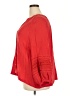 Calypso St. Barth Red 3/4 Sleeve Blouse Size 2X - photo 5