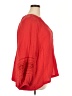Calypso St. Barth Red 3/4 Sleeve Blouse Size 2X - photo 4