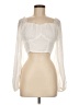 Shein 100% Polyester Ivory Long Sleeve Blouse Size 6 - photo 1