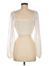 Shein 100% Polyester Ivory Long Sleeve Blouse Size 6 - photo 2