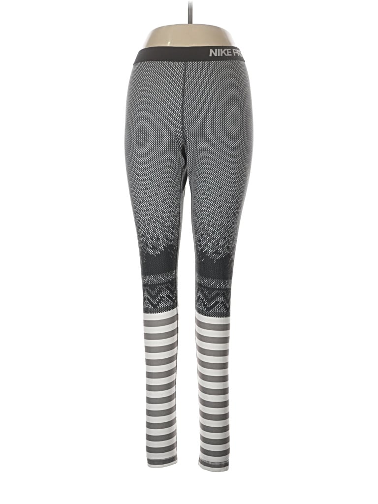 Pre-owned Nike Leggings In Gray