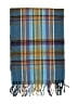 D&Y Plaid Blue Scarf One size - photo 2