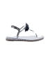 J.Crew Checkered-gingham White Blue Sandals Size 7 - photo 1