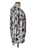 Daisy Fuentes 100% Rayon Silver Long Sleeve Blouse Size L - photo 4