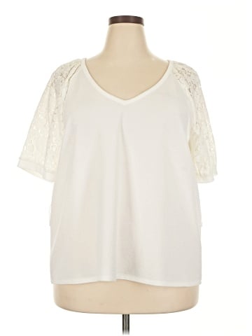 Carmen Carmen Marc Valvo Short Sleeve Top (view 1)