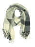 Unbranded Plaid Gray Black Scarf One size - photo 1