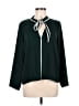 Zara Basic Green Long Sleeve Blouse Size M - photo 1