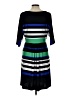 Sandra Darren Stripes Blue Casual Dress Size 12 - photo 2